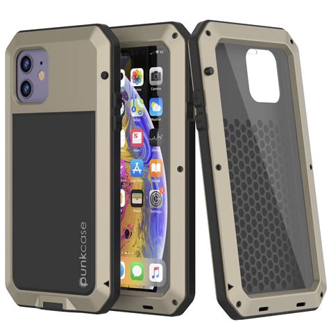 iPhone 11 Metal Case, Heavy Duty Military Grade Armor Cover [shock pro ...