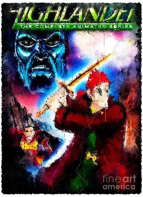 Tv Show Highlander The Animated Series Drawing by Tanya Prosacco - Pixels