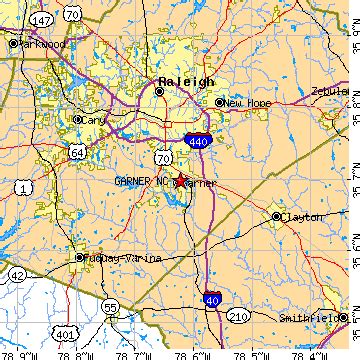 Garner, North Carolina (NC) ~ population data, races, housing & economy