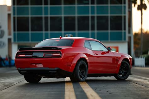 2018 Dodge Challenger SRT Demon rear three quarters 02 - Motor Trend en ...