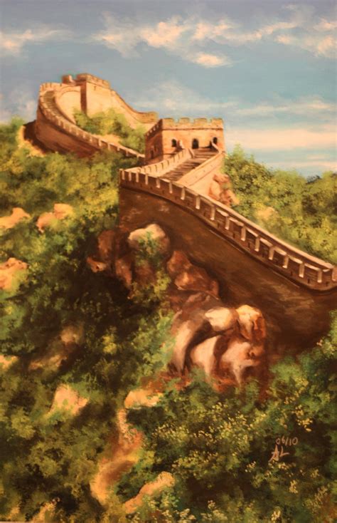 Great Wall Painting at PaintingValley.com | Explore collection of Great ...