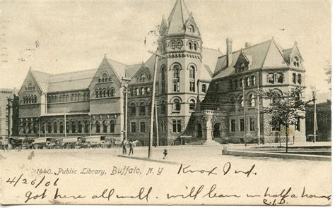 Library Postcards: 1906 Public Library, Buffalo, New York