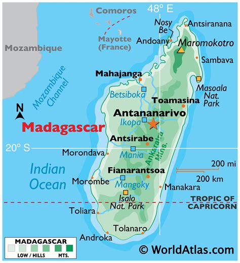 Madagascar Map / Geography of Madagascar / Map of Madagascar - Worldatlas.com