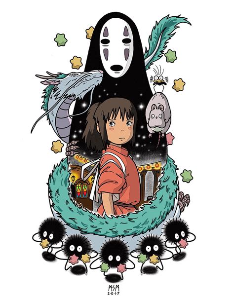 Hecho desaparecer. Etsy. Studio ghibli tattoo, Ghibli tattoo, Ghibli art, Spirited Away ...