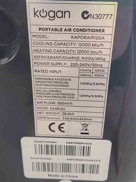 Kogan Air Conditioner, TV & Home Appliances, Air Conditioners & Heating on Carousell