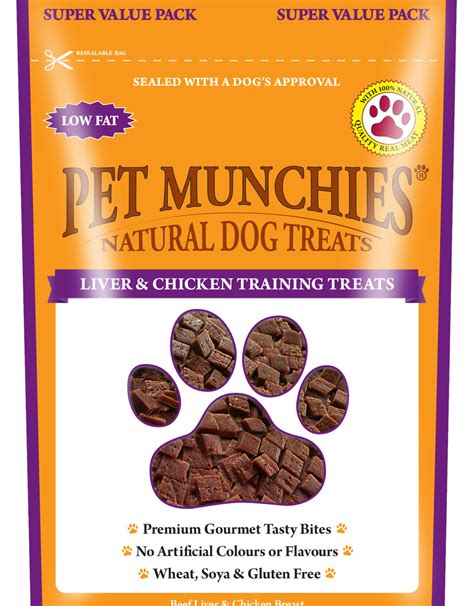 100% Natural Training Dog Treats, Liver & Chicken 50g - Pet Care By Post