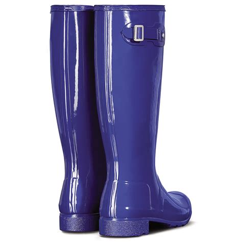 Womens Hunter Original Tour Gloss Galoshes Snow Wellingtons Rain Boots US 5-11