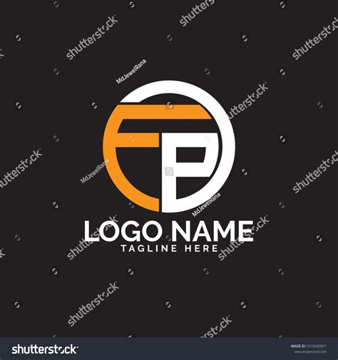 Fp Logo Design Vector Template Stock Vector (Royalty Free) 1519260971 ...