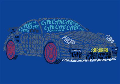 Typography car by Marielledr on deviantART