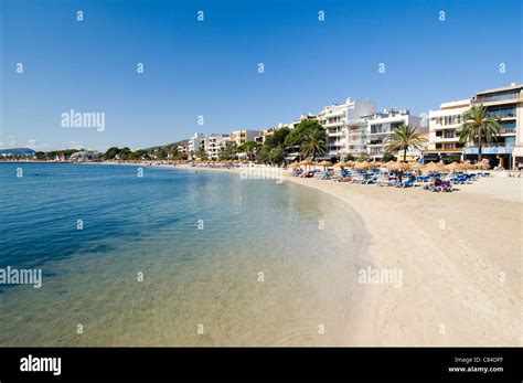 Mallorca, Port de Pollenca, beach Stock Photo - Alamy