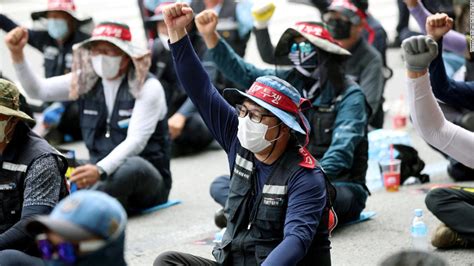 Trucker strike in South Korea enters seventh day, hits POSCO, Hyundai Motor - CNN