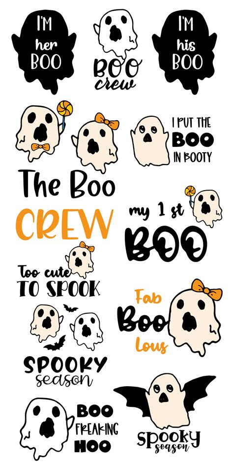 Halloween ghost quotes Clipart on Behance