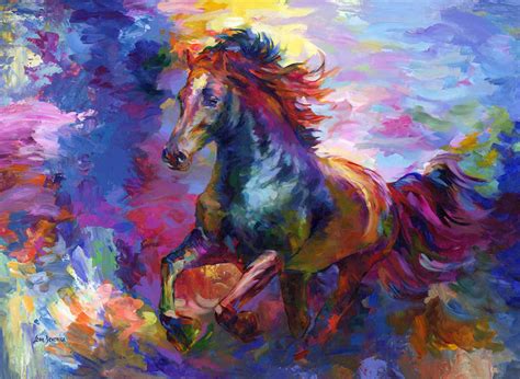 Colorful Abstract Horse – Leon Devenice