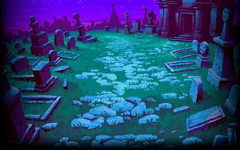 digital art pixel art #pixels #pixelated #grave #cemetery #night # ...