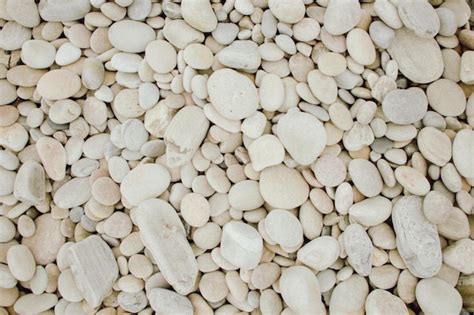 Premium Photo | Background of white pebbles on a beach