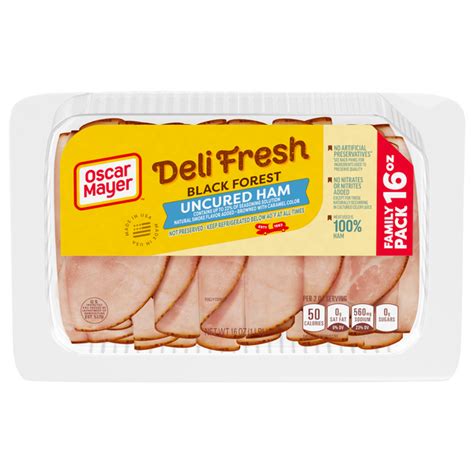 Save on Oscar Mayer Deli Fresh Uncured Ham Black Forest Sliced Order ...