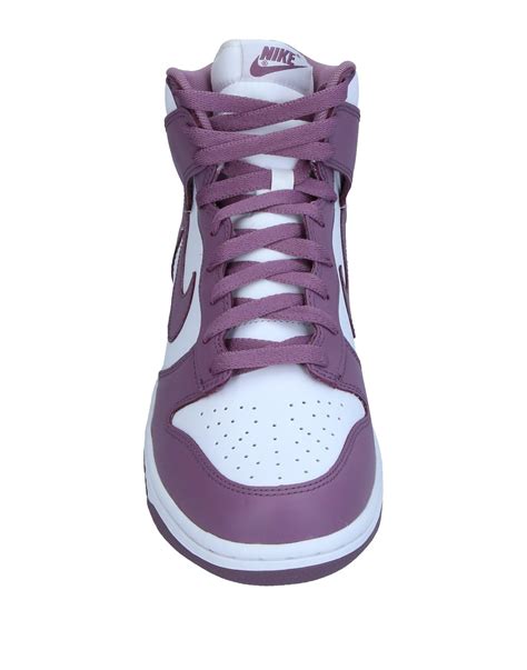 Nike Leather High-tops & Sneakers in Mauve (Purple) - Lyst