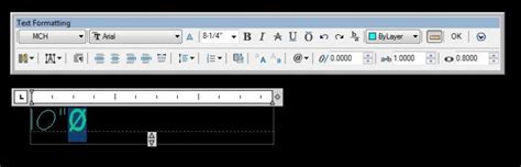 Diameter symbol in MTEXT - AutoCAD 2D Drafting, Object Properties ...