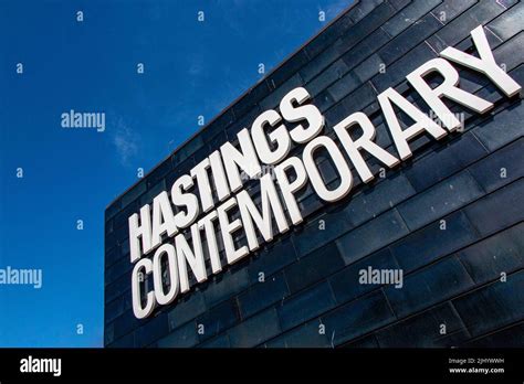 The Hastings Contemporary Art gallery, on the sea front, Old Town, Hastings, East Sussex ...