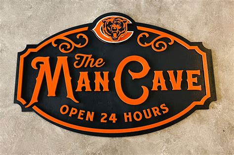 Chicago Bears Man Cave Sign | Etsy