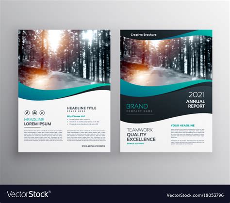 Creative business brochure leaflet design Vector Image