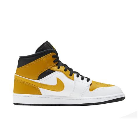 BUY Air Jordan 1 Mid White University Gold Black | Kixify Marketplace