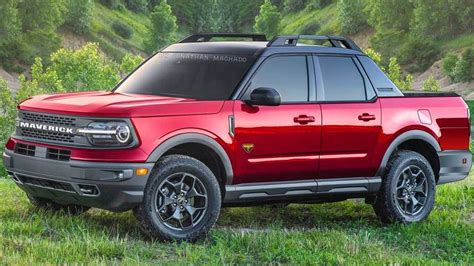 Projeção: Picape Ford Maverick será anti-Toro com base do Bronco Sport