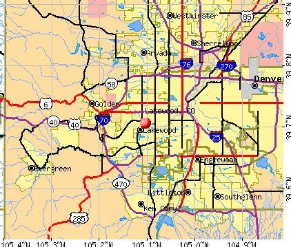 Lakewood, CO map | Map, Lakewood, Colorado