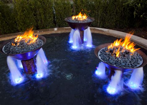 Outdoor Fire Pit With Waterfall Views
