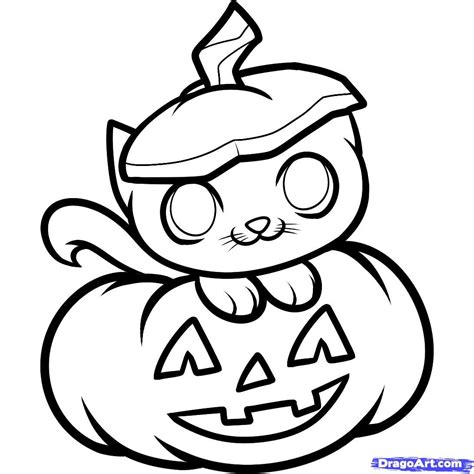 how to draw a halloween cat, halloween cat step 8 Tree Coloring Page, Flag Coloring Pages ...