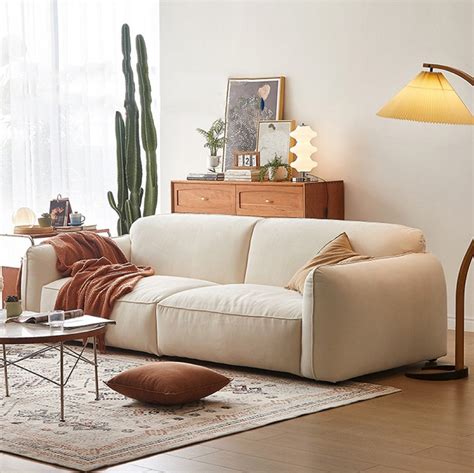 Fluffy Modern Luxury Sofa In Velvet – Indian Nest