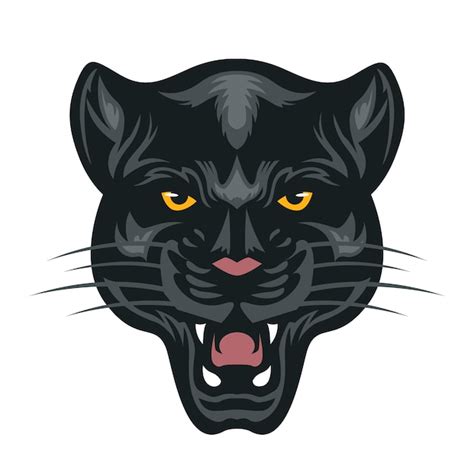 Premium Vector | Black panther head mascot