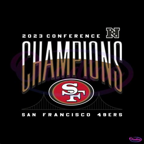 2023 NFC Conference Champions San Francisco 49ers SVG