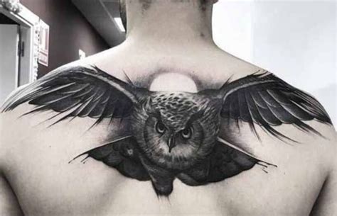 12+ Realistic Flying Owl Tattoo Designs and Ideas | Owl tattoo design, Owl tattoo, Owl tattoo back