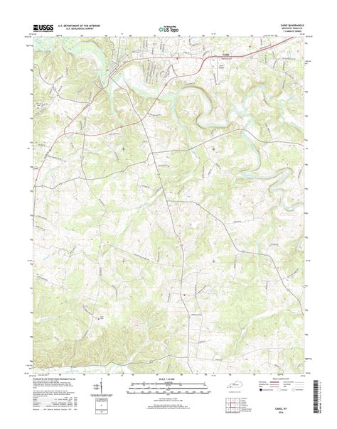 MyTopo Cadiz, Kentucky USGS Quad Topo Map