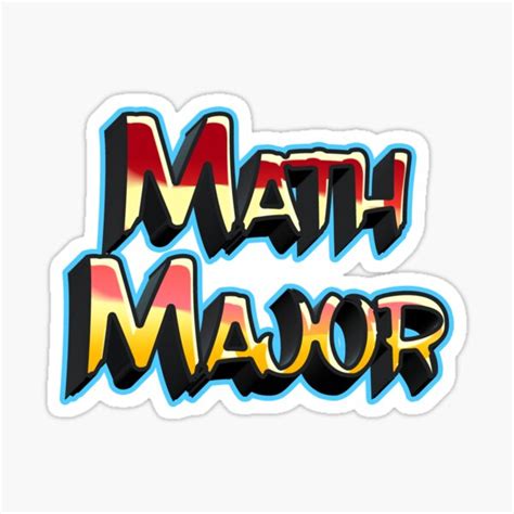 "Graffiti Math Major" Sticker by VisualizeThem | Redbubble