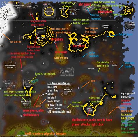 jni's WILDERNESS SLAYER map - Guides - [ FOE ] Final Ownage Elite - #1 OSRS Legacy Pure Clan ...