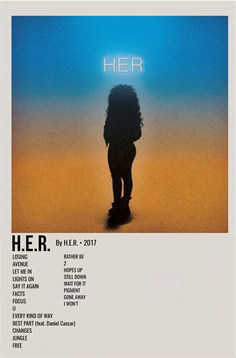 h.e.r. | Music album art, Music poster design, H.e.r album cover