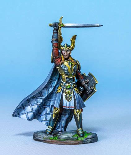 Male Paladin with Sword and Shield | Dark Sword Miniatures