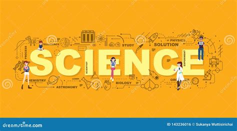 Design Concept of Word SCIENCE Website Banner Stock Vector ...