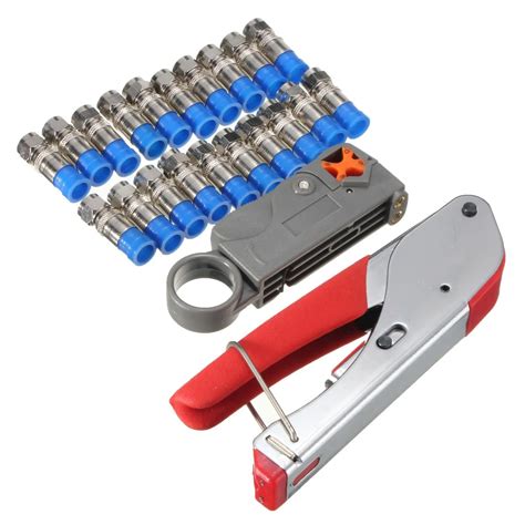 Professional F Type Connector Crimping Tool Kit For RG Connectors Cable ...