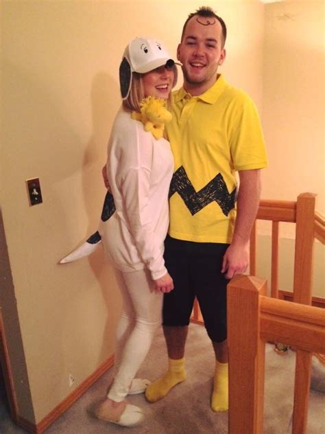 Charlie Brown and Snoopy couples Halloween costume | Snoopy costume, Couple halloween costumes ...