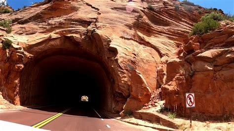 Scenic Drive in Zion National Park - Including Mountain Tunnels 4K ...