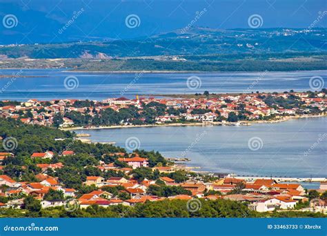 Island of Vir Archipelago Aerial View Stock Image - Image of beach ...