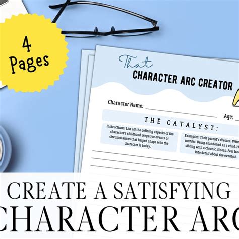 Character Arc Template - Etsy