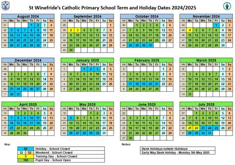 Term Dates – St Winefride’s Catholic Primary School