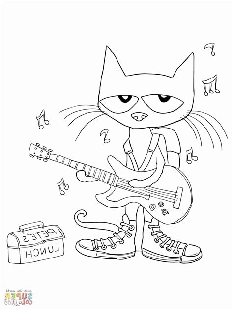 Cute Cat Coloring Pages Pete The Ct - Coloring Pages Ideas