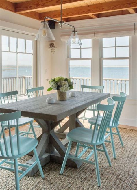 :: Trestle Tables in the Dining Room :: | Coastal dining room, Beach ...