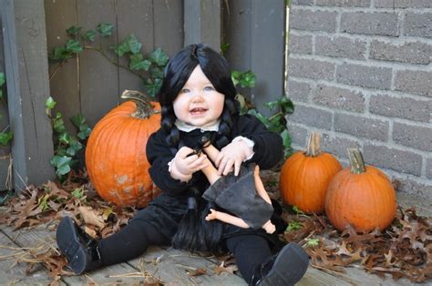 Baby Halloween Costume Wednesday Addams adams #babyhalloween # ...