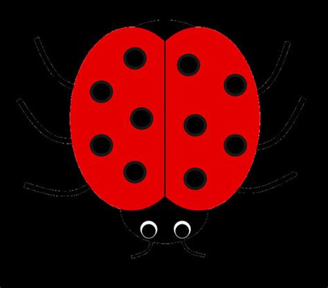 Ladybug clip art, cute style lge 12 cm wide | This clipart d… | Flickr